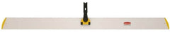 Rubbermaid - 48.1" Long x 3-1/2" Wide Aluminum Dust Mop Frame - Yellow, Quick Connect - Makers Industrial Supply