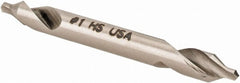 Hertel - #1 Plain Cut 60° Incl Angle High Speed Steel Combo Drill & Countersink - Makers Industrial Supply