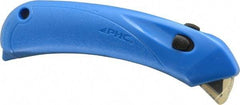 PHC - Springback Safety Cutter - 1/4" Blade, Blue Plastic Handle, 1 Blade Included - Makers Industrial Supply