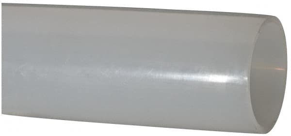 Made in USA - 2" ID x 2-1/4" OD, 1/8" Wall Thickness, Cut to Length (100' Standard Length) LLDPE Tube - Natural, 63 Max psi, 44 Shore D Hardness - Makers Industrial Supply