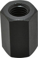 Gibraltar - 5/8-11 UNC, 1-5/8" OAL Steel Standard Coupling Nut - Black Oxide Coated, 1-1/16" Width Across Flats - Makers Industrial Supply