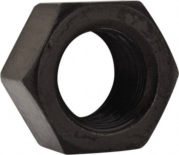 Gibraltar - 1/2-13 UNC Steel Right Hand Heavy Hex Nut - 3/4" Across Flats, 7/16" High, Black Oxide Finish - Makers Industrial Supply