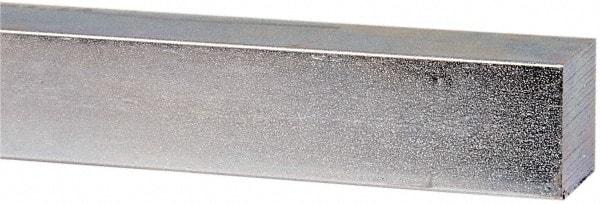 Made in USA - 12" Long x 1" High x 1" Wide, Zinc-Plated Undersized Key Stock - C1018 Steel - Makers Industrial Supply