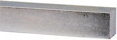 Made in USA - 12" Long x 1" High x 1" Wide, Zinc-Plated Undersized Key Stock - C1018 Steel - Makers Industrial Supply