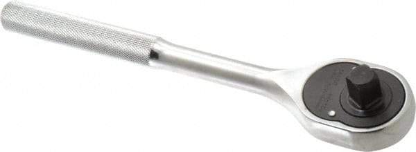 Proto - 1/2" Drive Pear Head Ratchet - Full Polish Chrome Finish, 10" OAL, 24 Gear Teeth - Makers Industrial Supply