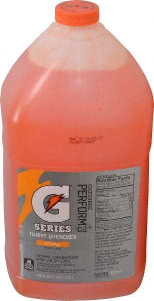 Gatorade - 1 Gal Bottle Orange Activity Drink - Liquid Concentrate, Yields 6 Gal - Makers Industrial Supply
