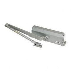 Falcon - 36" Door Width, Light-Duty ADA Complaint Door Closer Manual Damper - Aluminum Finish - Makers Industrial Supply