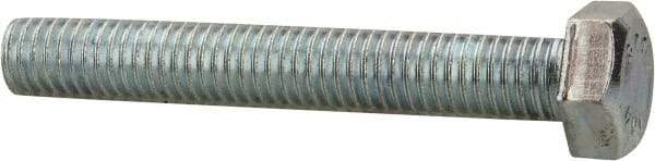 Value Collection - 1/2-13 UNC, 3-1/4" Length Under Head Hex Head Cap Screw - Fully Threaded, Grade 2 Steel, Zinc-Plated Finish, 3/4" Hex - Makers Industrial Supply