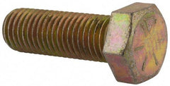 Value Collection - 1/2-13 UNC, 3-3/4" Length Under Head Hex Head Cap Screw - Fully Threaded, Grade 2 Steel, Zinc-Plated Finish, 3/4" Hex - Makers Industrial Supply