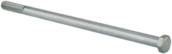 Value Collection - 1/2-13 UNC, 10" Length Under Head Hex Head Cap Screw - Partially Threaded, Grade 2 Steel, Zinc-Plated Finish, 3/4" Hex - Makers Industrial Supply