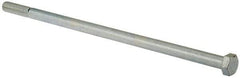 Value Collection - 1/2-13 UNC, 12" Length Under Head Hex Head Cap Screw - Partially Threaded, Grade 2 Steel, Zinc-Plated Finish, 3/4" Hex - Makers Industrial Supply