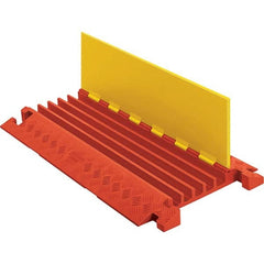 Checkers - On Floor Cable Covers Cover Material: Polyurethane Number of Channels: 5 - Makers Industrial Supply