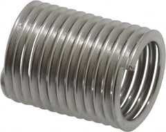 Recoil - M8x1.00 Metric Fine, 16mm OAL, Free Running Helical Insert - 13 Free Coils, Tanged, Stainless Steel, Bright Finish, 2D Insert Length - Makers Industrial Supply