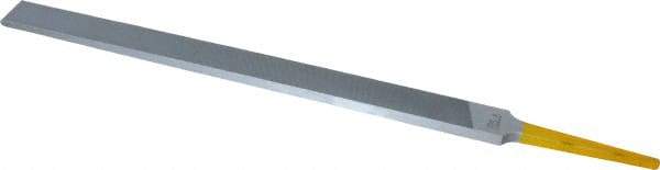 PFERD - 8" Swiss Pattern Regular Pillar File - Double Cut, 9/16" Width Diam x 7/32" Thick, With Tang - Makers Industrial Supply