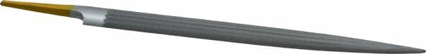 PFERD - 8" Swiss Pattern Half Round File - 3/4" Width Diam x 7/32" Thick, With Tang - Makers Industrial Supply