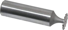 Whitney Tool Co. - 1/2" Diam x 1/32" Face Width, Cobalt, 12 Teeth, Shank Connection Woodruff Keyseat Cutter - Uncoated, 2-1/32" OAL x 1/2" Shank, Straight Teeth - Makers Industrial Supply