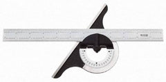 SPI - 12 Inch Long Blade, 180° Max Measurement, Bevel Protractor - Makers Industrial Supply