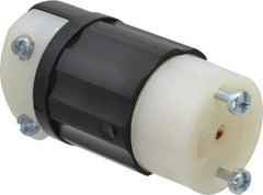 Leviton - 125/250 VAC, 15 Amp, ML-3R Configuration, Industrial Grade, Ungrounded Connector - 1 Phase, 3 Poles, 0.218 to 0.43 Inch Cord Diameter - Makers Industrial Supply