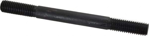 Gibraltar - 5/8-11 7" OAL Equal Double Threaded Stud - Alloy Steel, Black Oxide Finish, 1-3/4" Equal Thread Length - Makers Industrial Supply