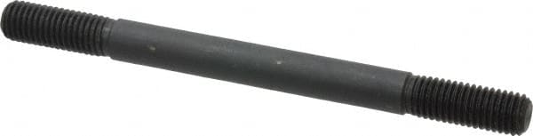 Gibraltar - 5/8-11 8" OAL Equal Double Threaded Stud - Alloy Steel, Black Oxide Finish, 1-3/4" Equal Thread Length - Makers Industrial Supply