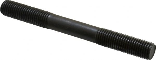 Gibraltar - M16x2.0 150mm OAL Equal Double Threaded Stud - Alloy Steel, Black Oxide Finish, 47mm Equal Thread Length, Metric - Makers Industrial Supply