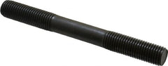 Gibraltar - M16x2.0 150mm OAL Equal Double Threaded Stud - Alloy Steel, Black Oxide Finish, 47mm Equal Thread Length, Metric - Makers Industrial Supply