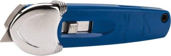 PHC - Springback Safety Cutter - 1-11/16" Steel Blade, Blue ABS Handle, 1 Blade Included - Makers Industrial Supply