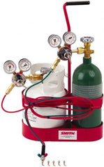 Miller/Smith - 13 Piece, Tip Number 3-7, Oxygen Propane Torch Kit - Makers Industrial Supply