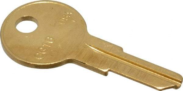 Made in USA - Chicago Key Blank - Brass - Makers Industrial Supply