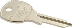 Made in USA - National Cabinet Key Blank - Nickel - Makers Industrial Supply