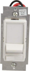 Leviton - 1 Pole, 120 VAC, 60 Hz, 600 Watt, Residential Grade, Rocker, Wall and Dimmer Light Switch - 1.73 Inch Wide x 4.13 Inch High, Incandescent - Makers Industrial Supply