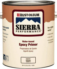 Rust-Oleum - 1 Gal White Water-Based Acrylic Enamel Primer - 200 to 300 Sq Ft Coverage, 2 gL Content, Quick Drying, Interior/Exterior - Makers Industrial Supply