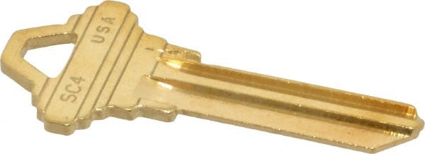 Made in USA - Schlage Brass Key Blank - Exact Industrial Supply