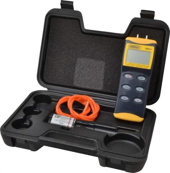 General - 15 Max psi, 0.3% Accuracy, Handheld Digital Manometer - 30 Maximum PSI, 415 Inch Water Column - Makers Industrial Supply