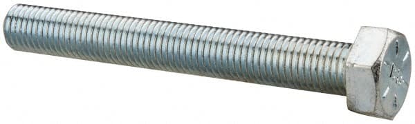 Made in USA - 5/16-24 UNF, 2-1/2" Length Under Head Hex Head Cap Screw - Makers Industrial Supply