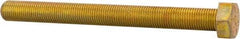 Made in North America - 1/2-20 UNF, 5" Length Under Head Hex Head Cap Screw - Fully Threaded, Grade 8 Alloy Steel, Zinc Yellow Dichromate Finish, 3/4" Hex - Makers Industrial Supply