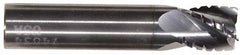 Hertel - 3/4" Diam, 2-1/4" LOC, 4 Flute Solid Carbide Roughing Square End Mill - TiN Finish, 5" OAL, 3/4" Shank Diam, Single End, Centercutting - Makers Industrial Supply