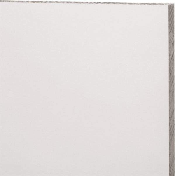 Made in USA - 3/8" Thick x 12" Wide x 2' Long, Polycarbonate Sheet - Clear, Static Dissipative Grade - Makers Industrial Supply