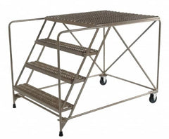 Ballymore - 30" 3 Step Platform - 800 Lb Capacity, 30" Platform Height, 30" Base Width x 72" Depth, Heavy-Duty Serrated Grating - Makers Industrial Supply