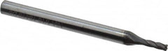 Niagara Cutter - 1/16", 4 Flute, Single End, Solid Carbide, 0.015" Corner Radius End Mill - 1-1/2" OAL, 30° Helix, Right Hand Flute, 3/16" LOC, Right Hand Cut - Makers Industrial Supply