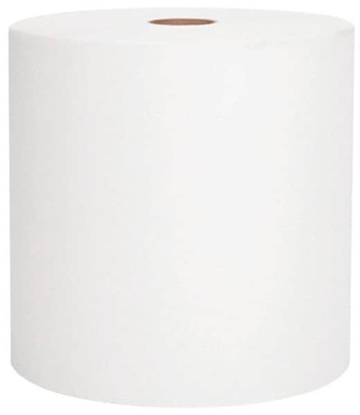 Scott - Hard Roll of 1 Ply White Paper Towels - 8" Wide, 800' Roll Length - Makers Industrial Supply