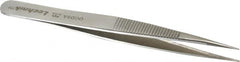 Aven - 4-3/4" OAL OOD-SA Precision Tweezers - Stainless Steel, OOD-SA Pattern - Makers Industrial Supply