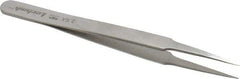 Aven - 4-3/4" OAL 2-SA Precision Tweezers - Stainless Steel, 2-SA Pattern - Makers Industrial Supply