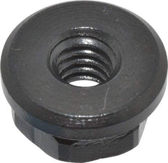 Gibraltar - 1/4-20, 5/8" Flange Diam, 5/16" High, 1/2" Across Flats, Flange Nut - Grade 12L14 Steel, Black Oxide Finish, 3/32" Flange Height, TCMAI - Makers Industrial Supply