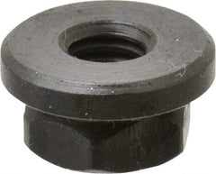 Gibraltar - 5/16-18, 3/4" Flange Diam, 3/8" High, 9/16" Across Flats, Flange Nut - Grade 12L14 Steel, Black Oxide Finish, 1/8" Flange Height, TCMAI - Makers Industrial Supply