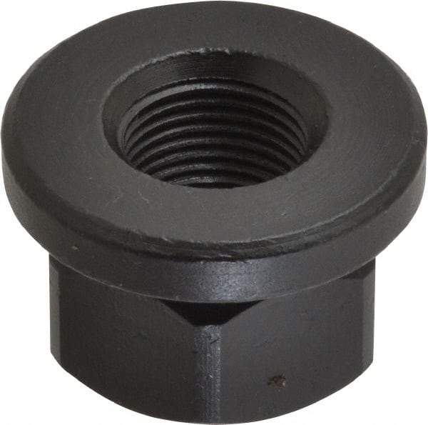 Gibraltar - 3/4-16, 1-5/8" Flange Diam, 1" High, 1-1/4" Across Flats, Flange Nut - Grade 12L14 Steel, Black Oxide Finish, 1/4" Flange Height, TCMAI - Makers Industrial Supply