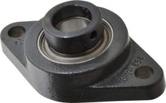 Browning - 1" ID, 4-7/8" OAL x 2-3/4" OAH 2-Bolt Flange - 1,651 Lb Static Cap, 2,801 Lb Dyn Cap, 3-57/64" Btw Mnt Hole Ctrs, Cast Iron - Makers Industrial Supply