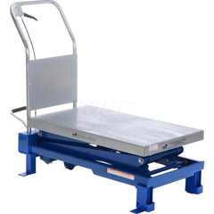 Mobile Battery Lift Table: 800 lb Capacity, 15-7/16 to 52″ Lift Height, 20″ Platform Width, 35-1/2″ Platform Length