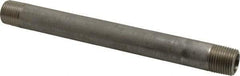 Merit Brass - Schedule 80, 1/2" Pipe x 8" Long, Grade 316/316L Stainless Steel Pipe Nipple - Seamless & Threaded - Makers Industrial Supply