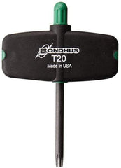 Bondhus - T20 Torx Plus Key - Wing Handle, Protanium High Torque Steel, 2" Length Under Head - Makers Industrial Supply